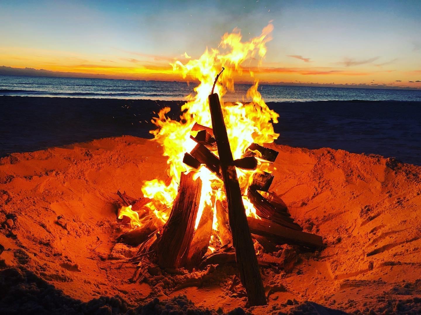 Bonfire on the beach